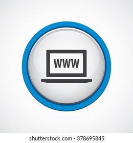 laptop www Icon Vector
