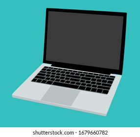 Laptop(notebook computer) is created as a vector image. 
