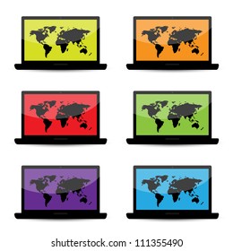 Laptops with Colorful Screens