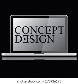 laptops template. screen concept design. vector illustration