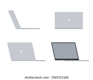 Laptops from various angles.Vector illustration that is easy to edit.