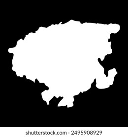 Lara state map, administrative division of Venezuela.