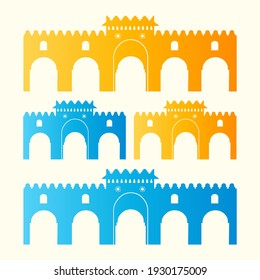 Larache Morocco Vector illustration Eps