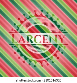 Antecedentes del emblema navideño. Ilustración vectorial. Detallado. 