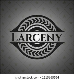 Larceny dark icon or emblem