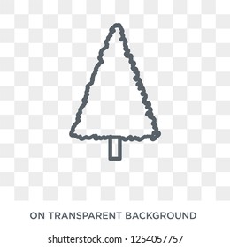 Larch icon. Trendy flat vector Larch icon on transparent background from nature collection. High quality filled Larch symbol use for web and mobile