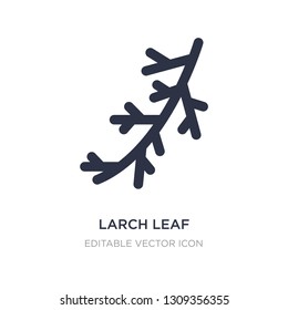 larch leaf icon on white background. Simple element illustration from Nature concept. larch leaf icon symbol design.