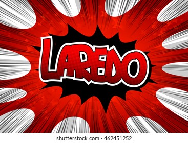 Laredo - Comic book style word.