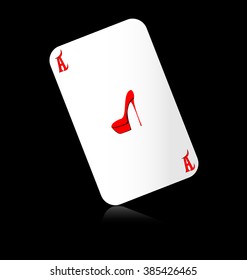 large abstract ace with image of shoe
