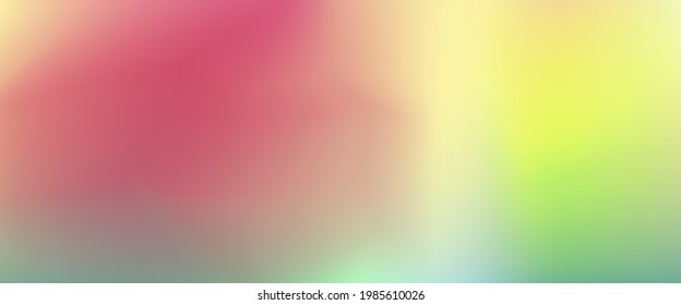 Banner abstracto grande en tonos degradados de amarillo y verde rojo
