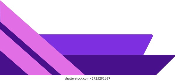 Grande encabezado de forma diagonal púrpura abstracto para Diseño web