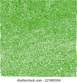 large abstract tribal vector illustration - grass and water