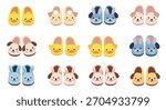 A large adorable set of twelve pairs of children