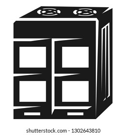 Large air conditioning icon. Simple illustration of large air conditioning vector icon for web design isolated on white background