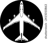 Large airliner jumbo jet vector design