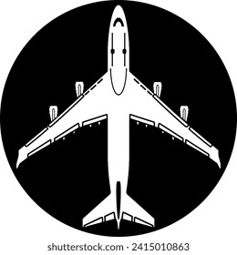 Large airliner jumbo jet vector design