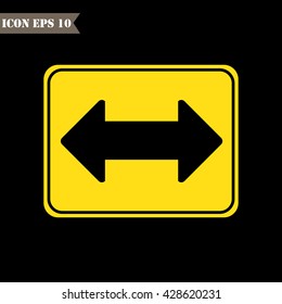 Large Arrow sign.Vector illustration