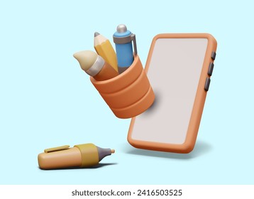 Large assortment of digital tools for sketches, drawings in various techniques