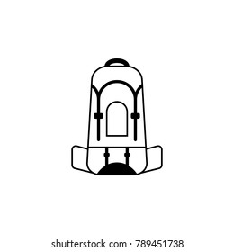 large backpack icon. Bags element icon. Premium quality graphic design. Signs, outline symbols collection icon for websites, web design, mobile app, info graphics on white background