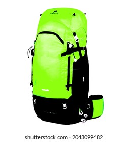 Large backpacks can lift heavy loads up to 10 kg, usually relying on the weight mostly of their body, using hip strength and leaving shoulder strength to stabilize the load, 