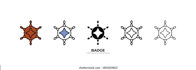 large badge vector type icon