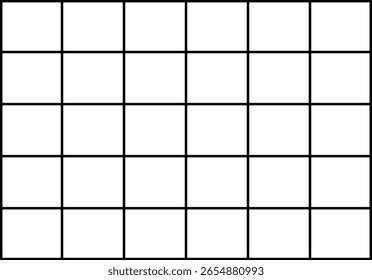 Large black grid on a white background