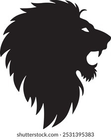 large black silhouette white background