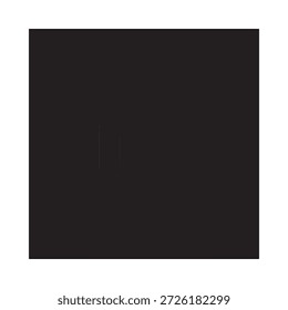 Un Grande cuadrado negro sobre un fondo blanco