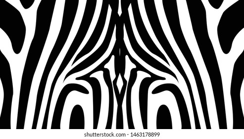 Large black and white zebra pattern
