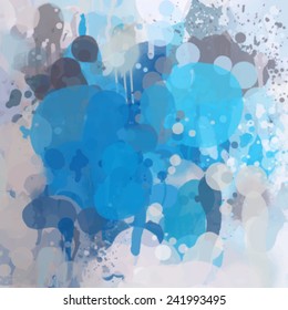 Large blue with gray brush strokes