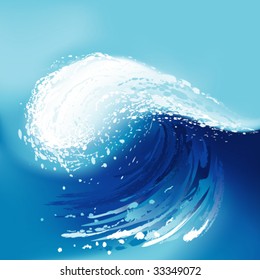large blue wave