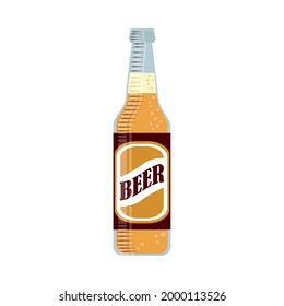 dibujos animados de iconos de botellas grandes de cerveza