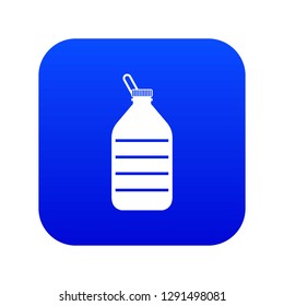 Large bottle of water icon digital blue for any design isolated on white vector illustration