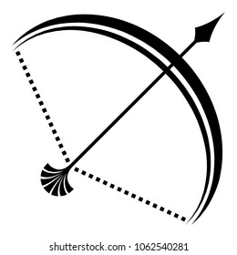 Large bow icon. Simple illustration of large bow vector icon for web