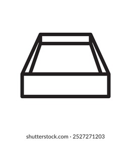 large box container icon vector eps