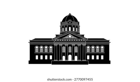 Large building with dome and columns