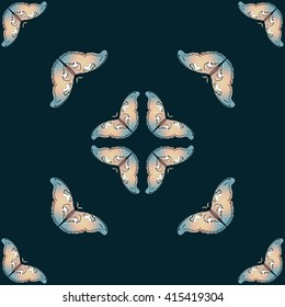 Large butterfly - vector illustration. Wallpaper.