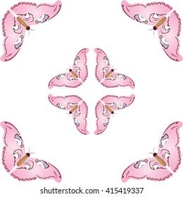 Large butterfly - vector illustration. Wallpaper.