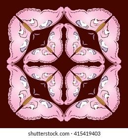Large butterfly - vector illustration. Wallpaper.
