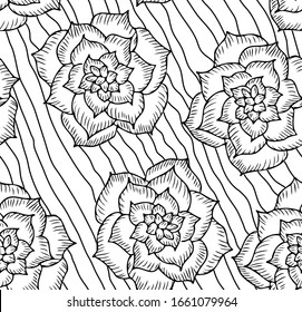large cacti pattern in graphic