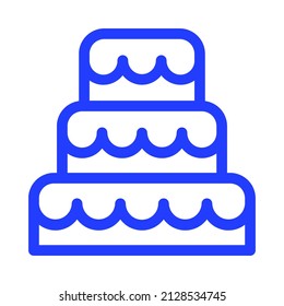 large cake vector illustration icon.