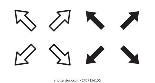 Ícone de grande capacidade em um design vetorial de traçado preto e versão sólida plana em fundo branco