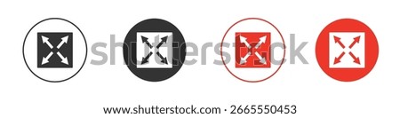 Large capacity icons. Flat design style. Graphic design vector symbols. 