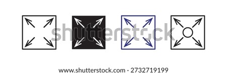 Large capacity icons set. Large capacity icon filled flat sign concept for web design. capacity icon set on white background. vector illustration.