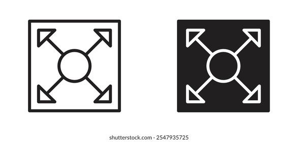 Large capacity thin line vector icon.