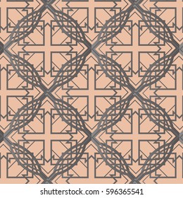 Large Celtic Textile Grey & Pink