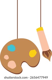  A large clock ornament hanging, representing time management, punctuality, and scheduling, designed for education, office, and creative contexts.