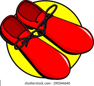 large clown shoes