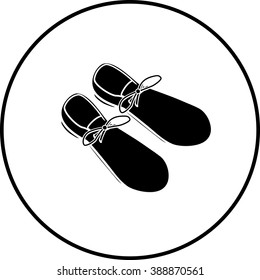 large clown shoes symbol