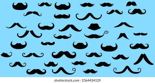 Large collection From the bold and bushy "Fu Manchu" to the suave and sophisticated "Handlebar," every iconic mustache is lovingly rendered, capturing its unique character, charm and personality.